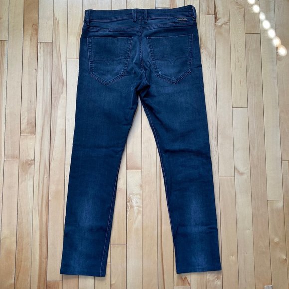 ❌SOLD❌ DIESEL “Tepphar” Slim Carrot Men's Black-Grey Jeans Distressed *Authentic - Picture 15 of 16